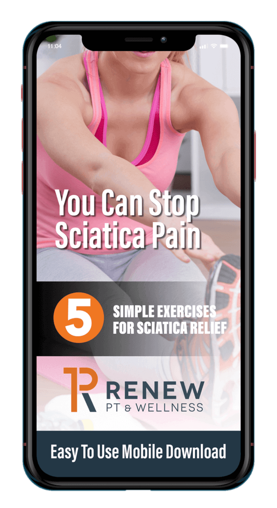 An e-book cover about stopping Sciatica pain
